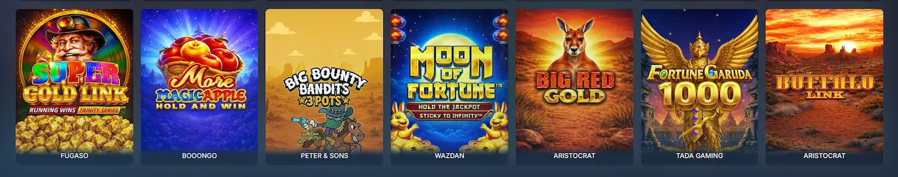 ThePokies Casino online pokies selection featuring Pragmatic Play and NetEnt slot titles
